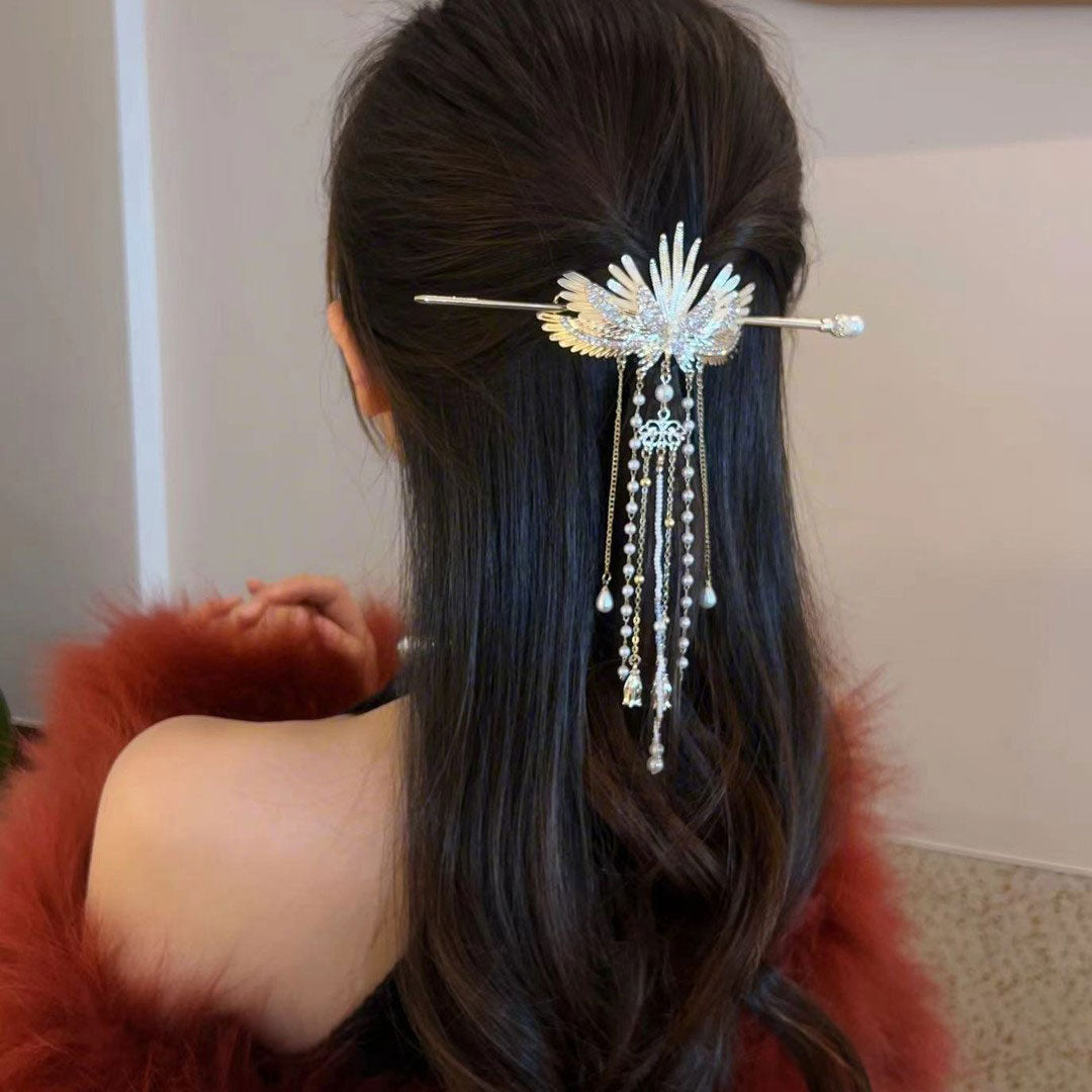 Angel Wings Vintage Hair Stick – Elevate Your Hairstyle with Grace and Charm