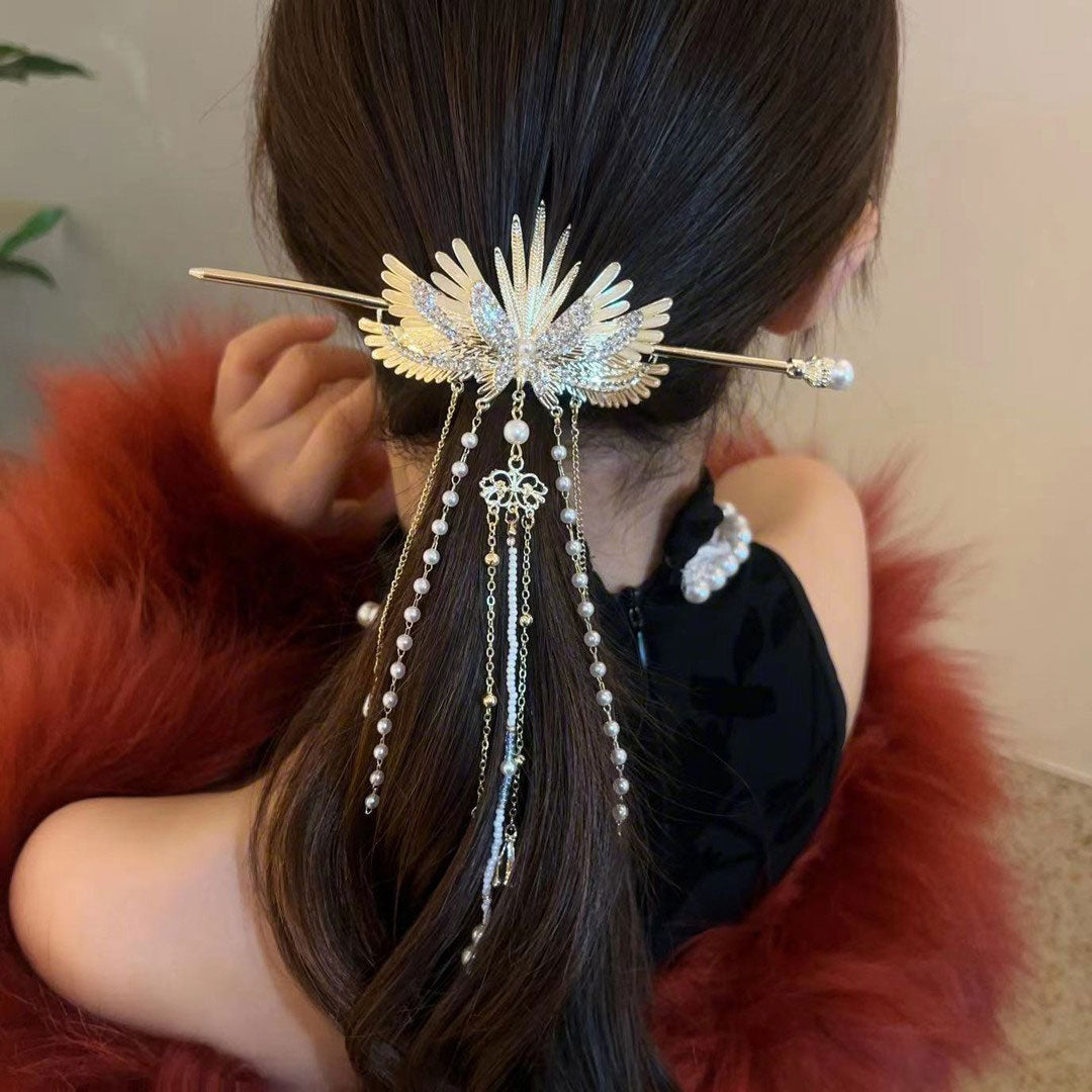 Angel Wings Vintage Hair Stick – Elevate Your Hairstyle with Grace and Charm