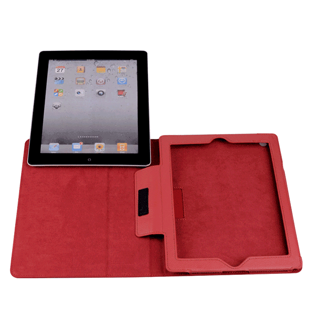 iPad 5th/6th Case - 9.7" Matte Flip Litchi Leather iPad Cover