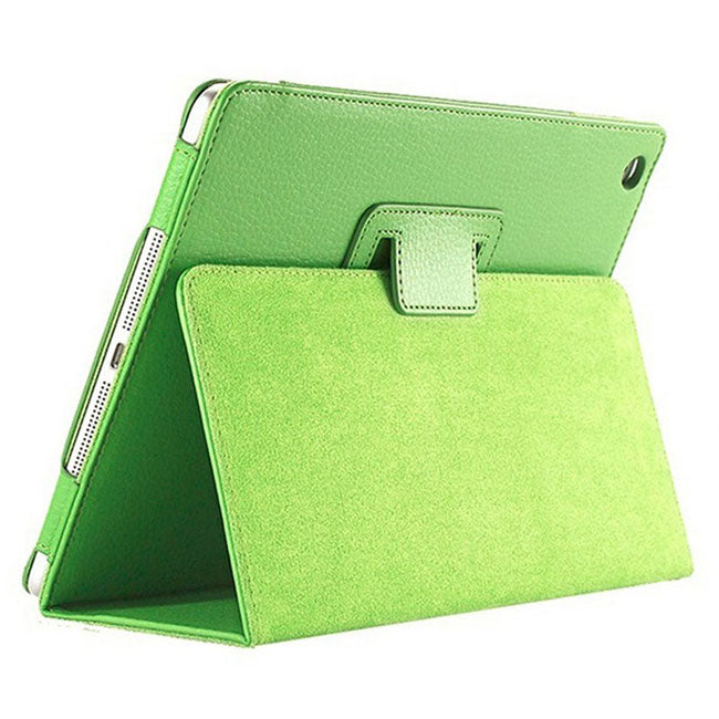 iPad 5th/6th Case - 9.7" Matte Flip Litchi Leather iPad Cover